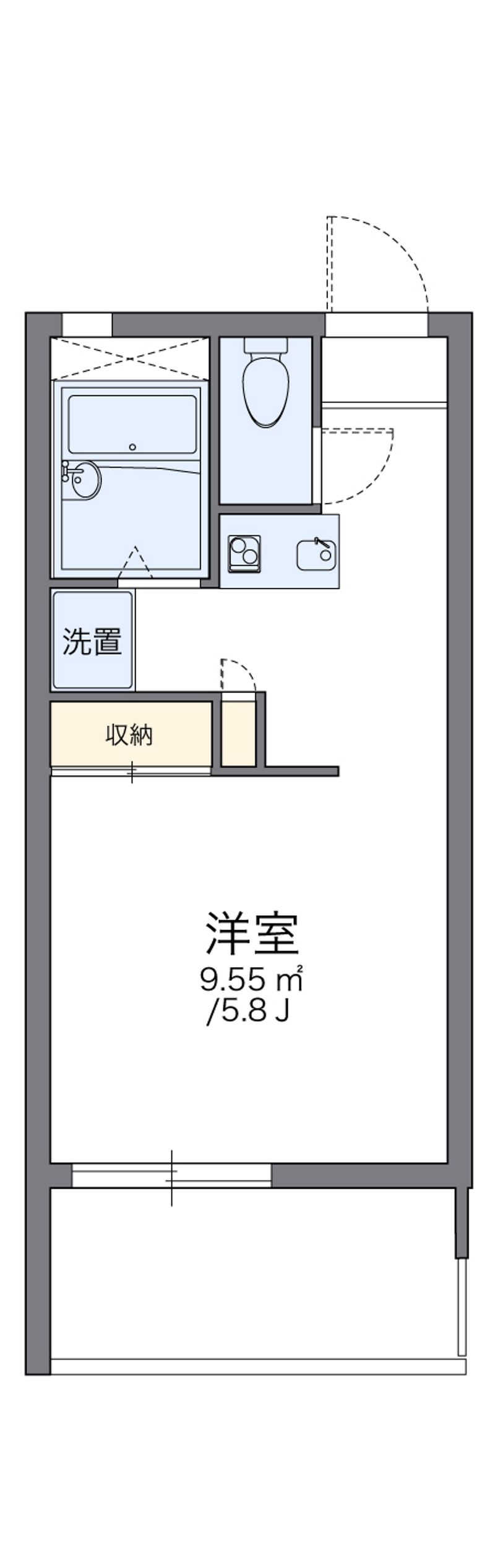 レオパレス住吉伍番館 間取図