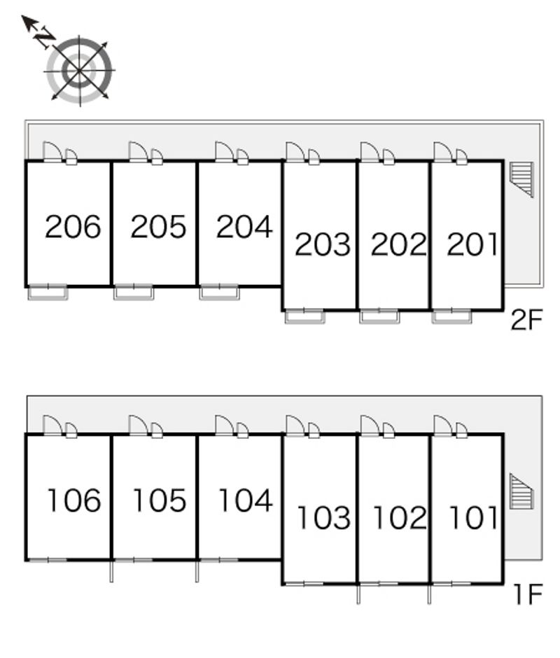 レオパレスＳＨＩＯＫＡＺＥⅡ 間取り配置図