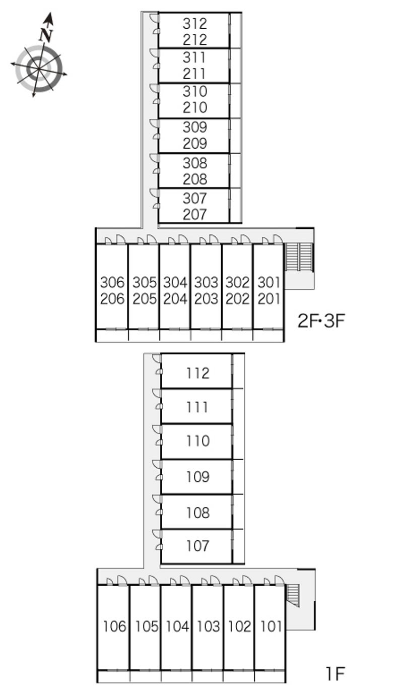 レオパレスリバティー 間取配置図