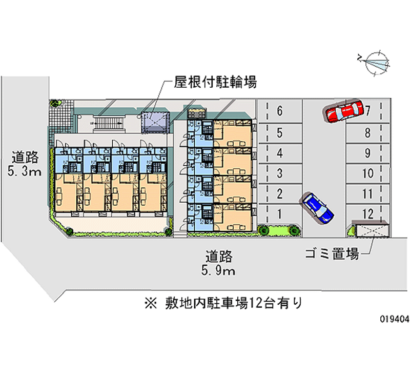 レオパレス八丁道Ａ 月極駐車場