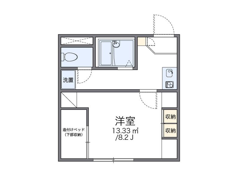 レオパレスＫＭＳ 間取図