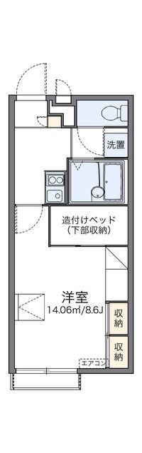 レオパレスマメーズ柴 間取り図