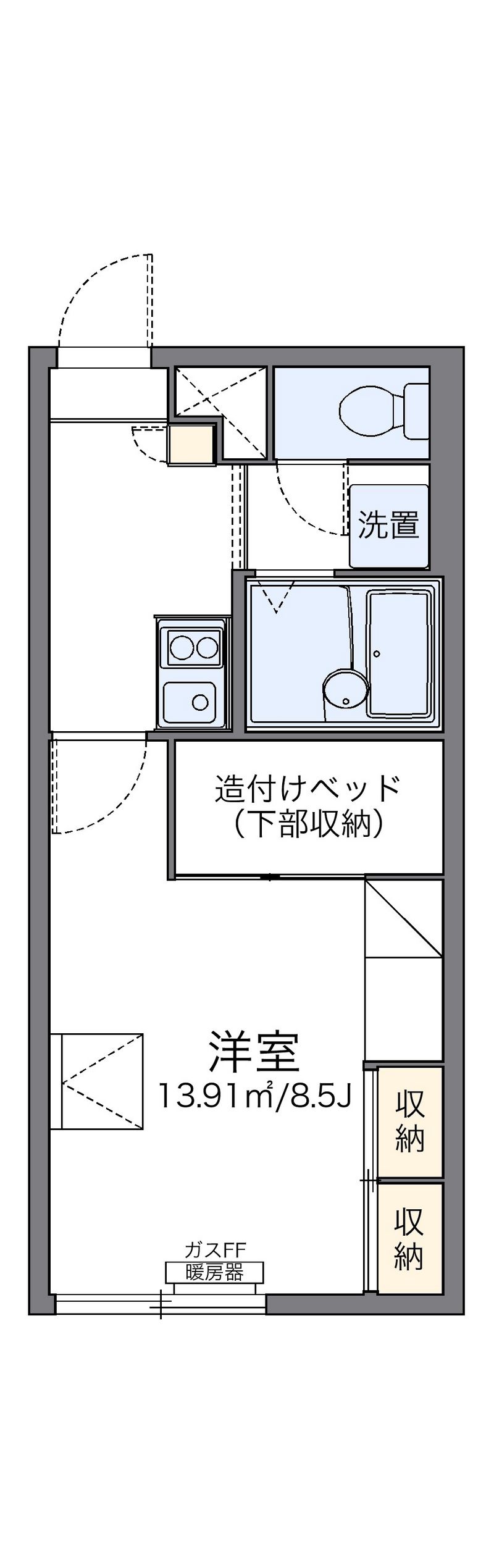 レオパレスヴィクトリー 間取図
