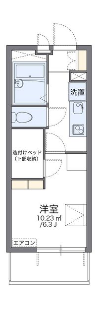 レオパレスひらかた 間取り図