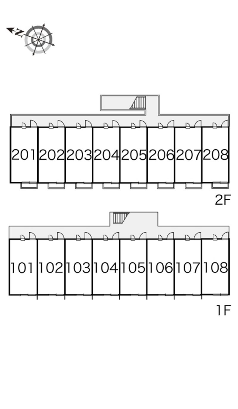 レオパレスフォートⅡ 間取り配置図