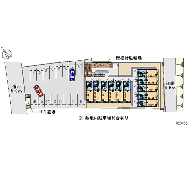 レオパレス旭鶴 月極駐車場