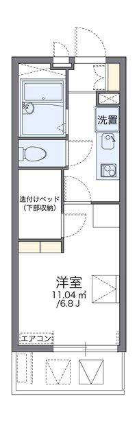 レオパレスいもじまち 間取り図