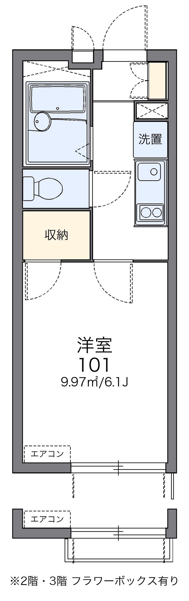 レオパレス楓 間取図