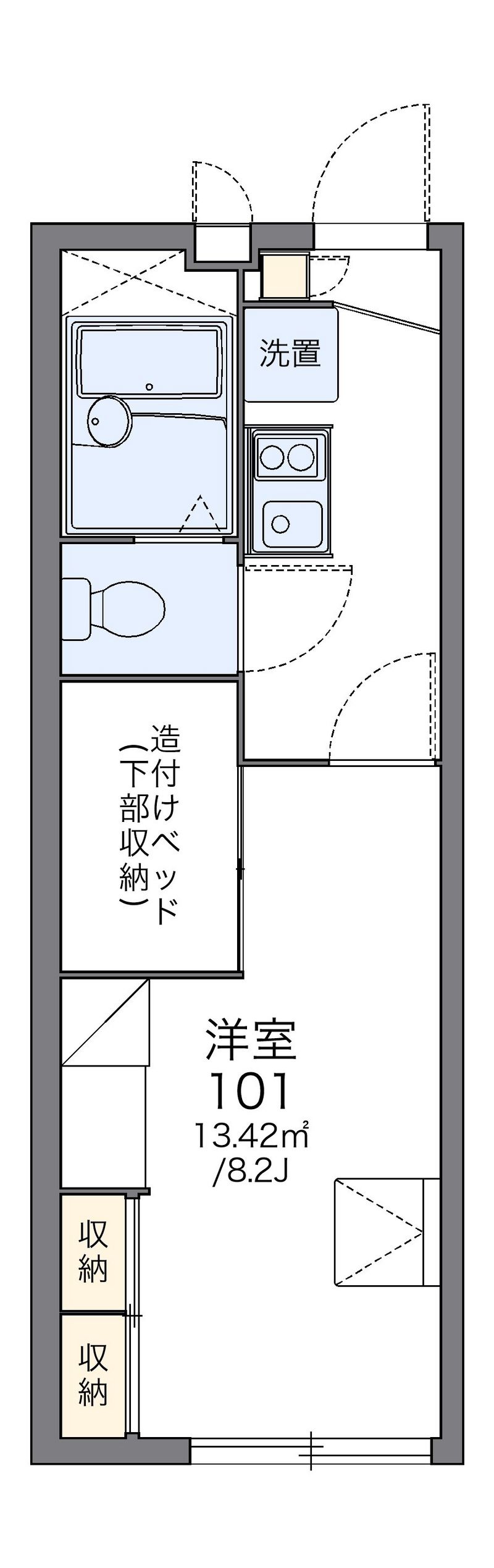 レオパレスブルマイスター 間取図