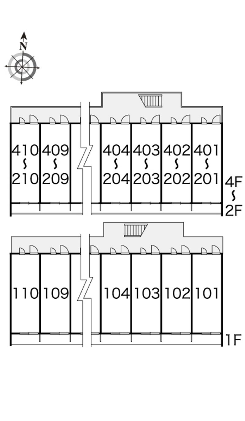 レオパレスＳＫＹＷＩＮＧＳ箱崎 間取配置図