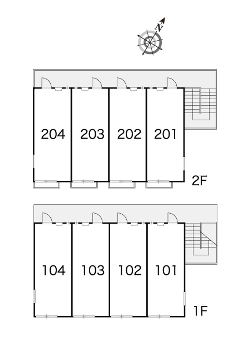 レオパレスＷＡＶＥ 間取り配置図