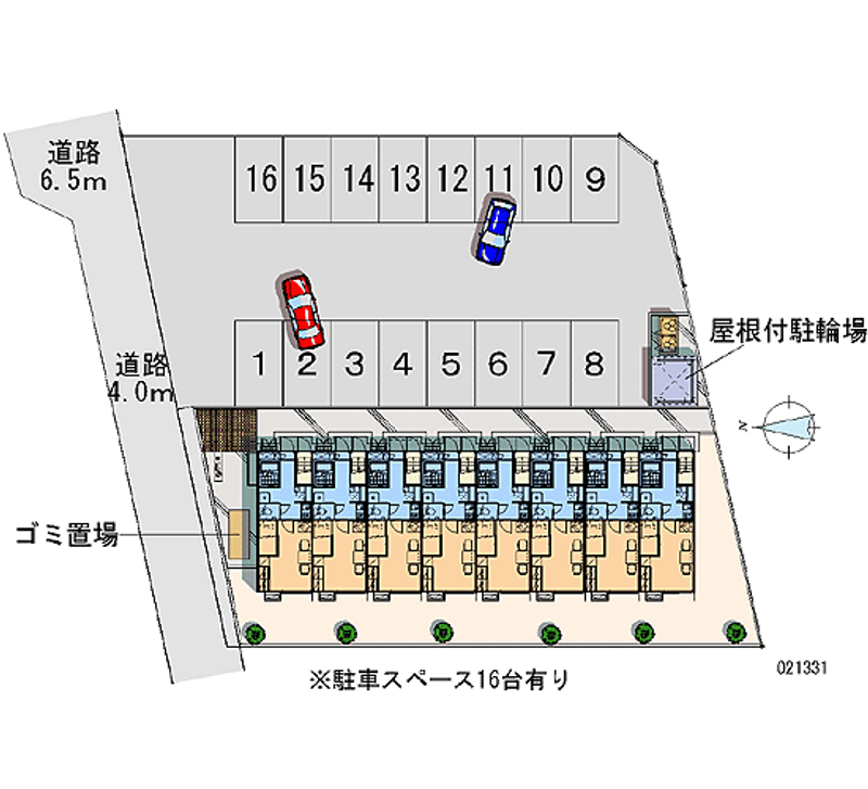 レオパレスアズール 月極駐車場