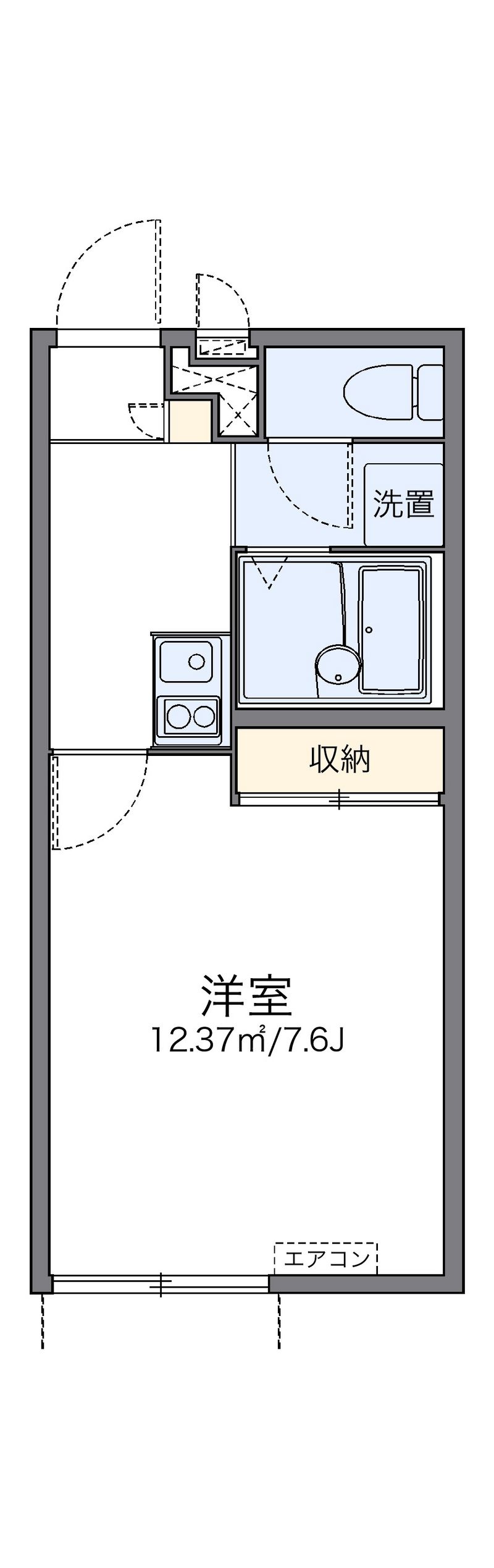 レオパレスアルテス 間取図