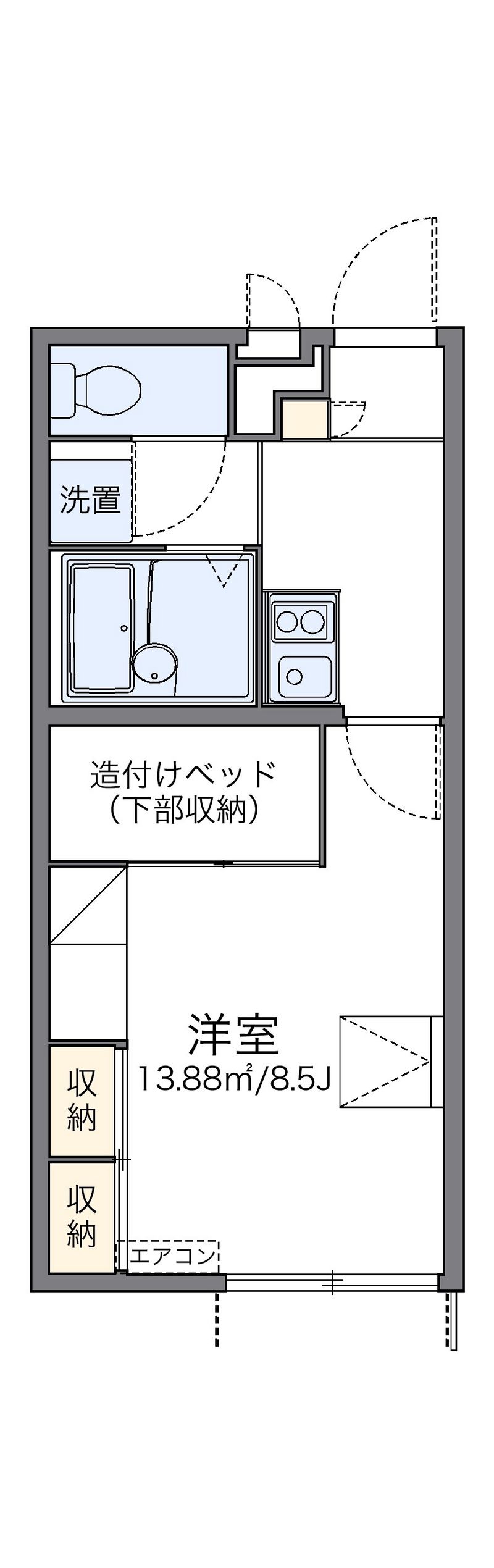 レオパレス真 間取図