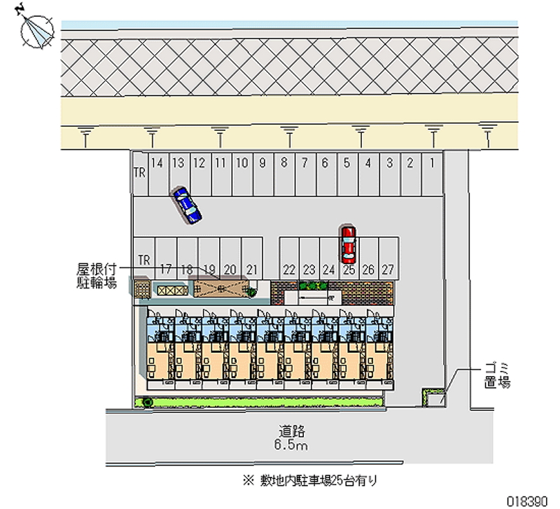 レオパレスウィンⅡ 月極駐車場