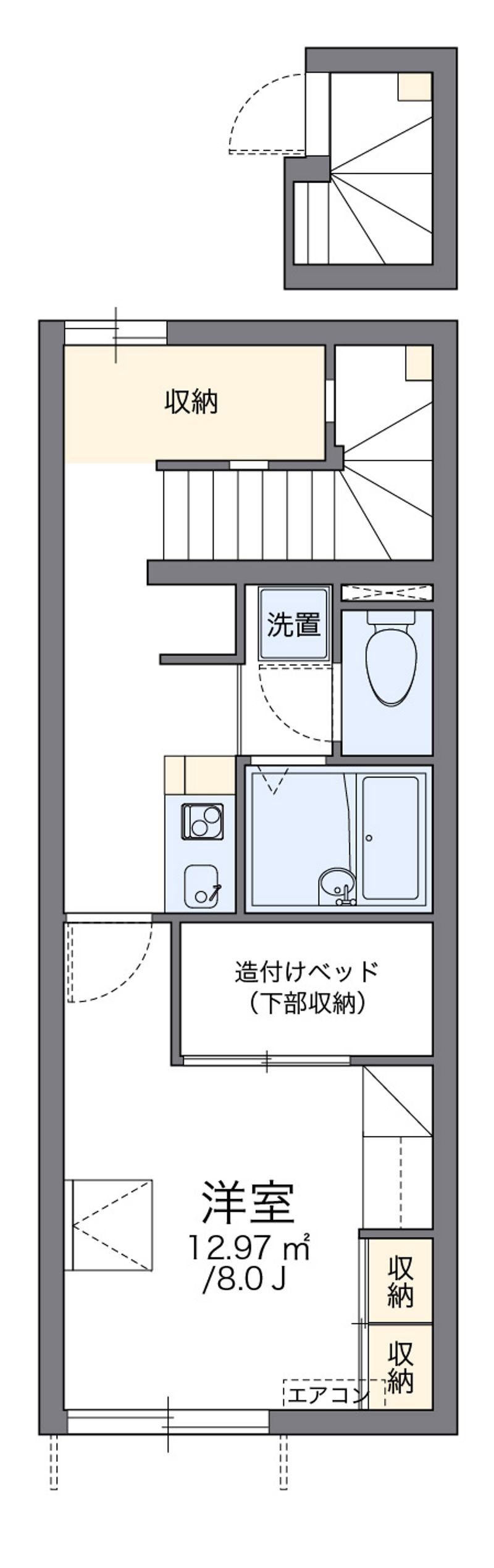 レオパレスグリーンリーフ 間取図