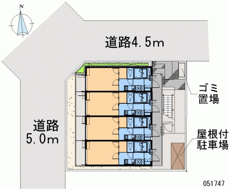 レオパレスカーサ　ドマーニ 区画図