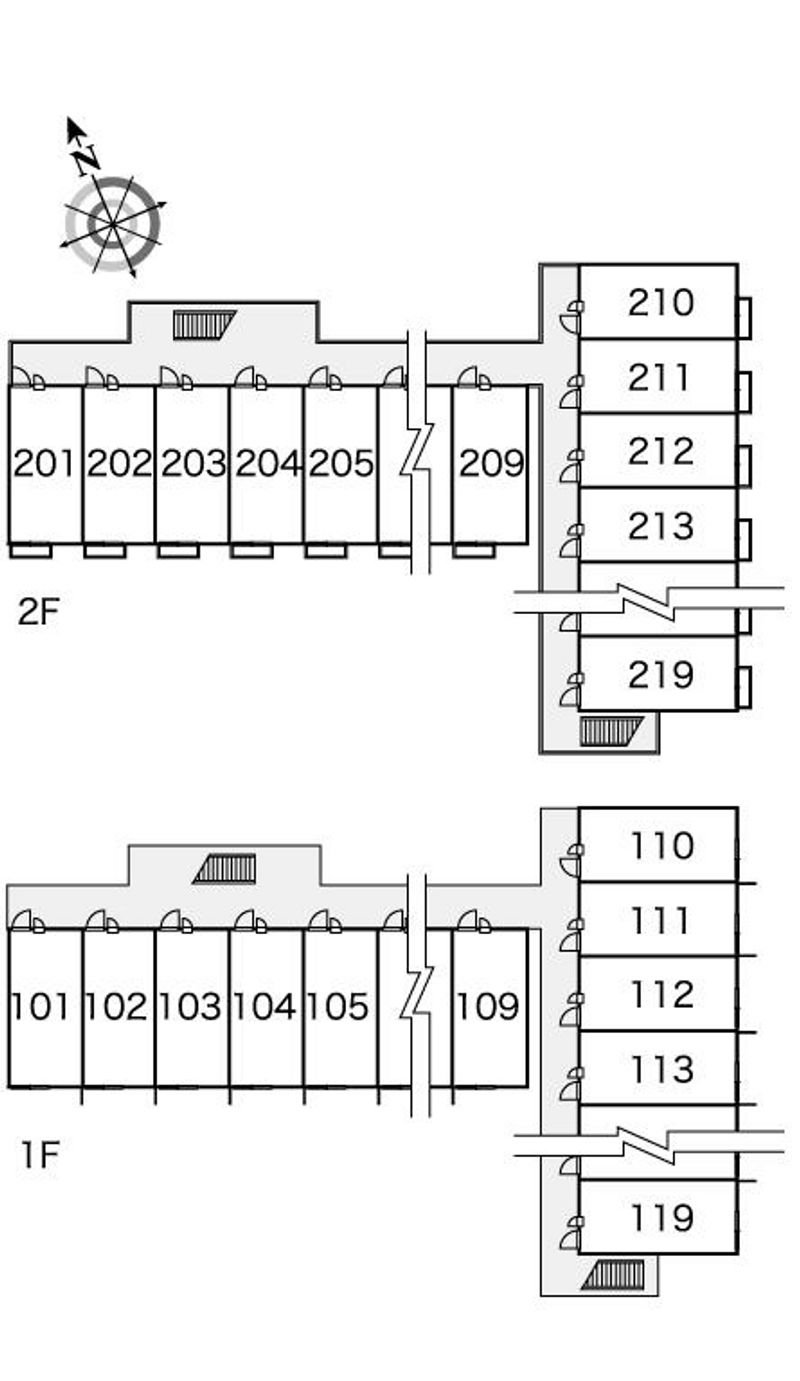 レオパレスアヴァン鈴鹿 間取配置図
