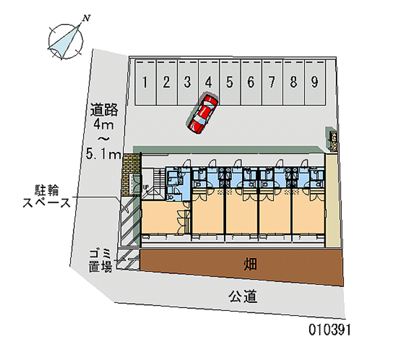 レオパレス堀内 月極駐車場