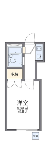 レオパレス蕨第３３ 間取り図