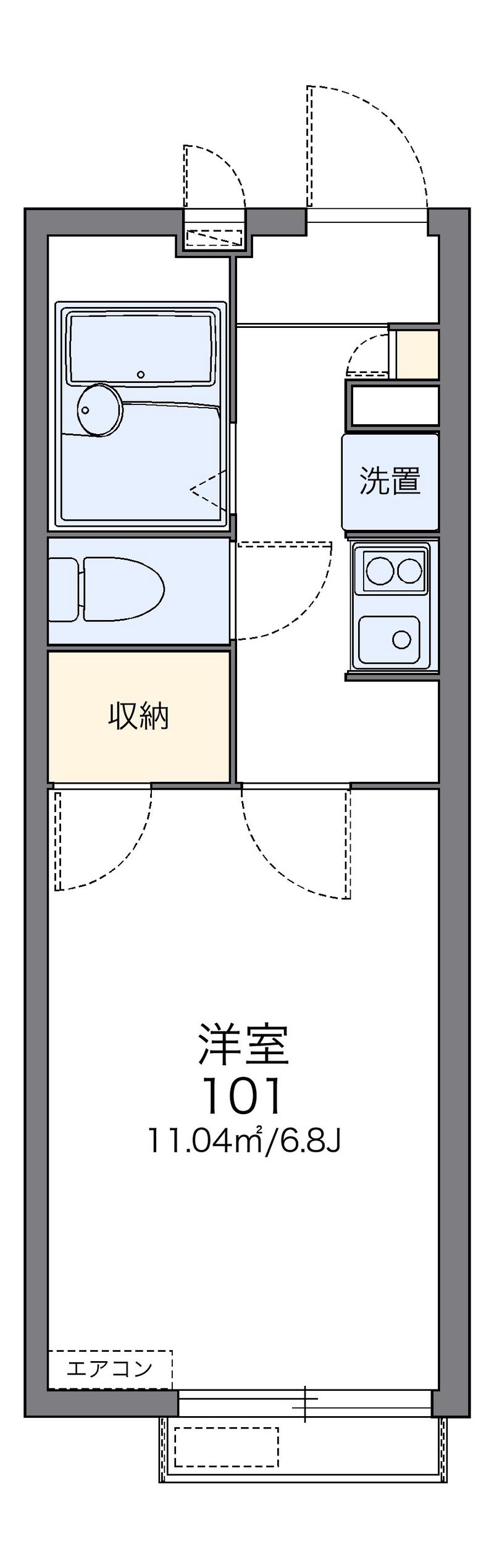 レオパレス黎 間取図