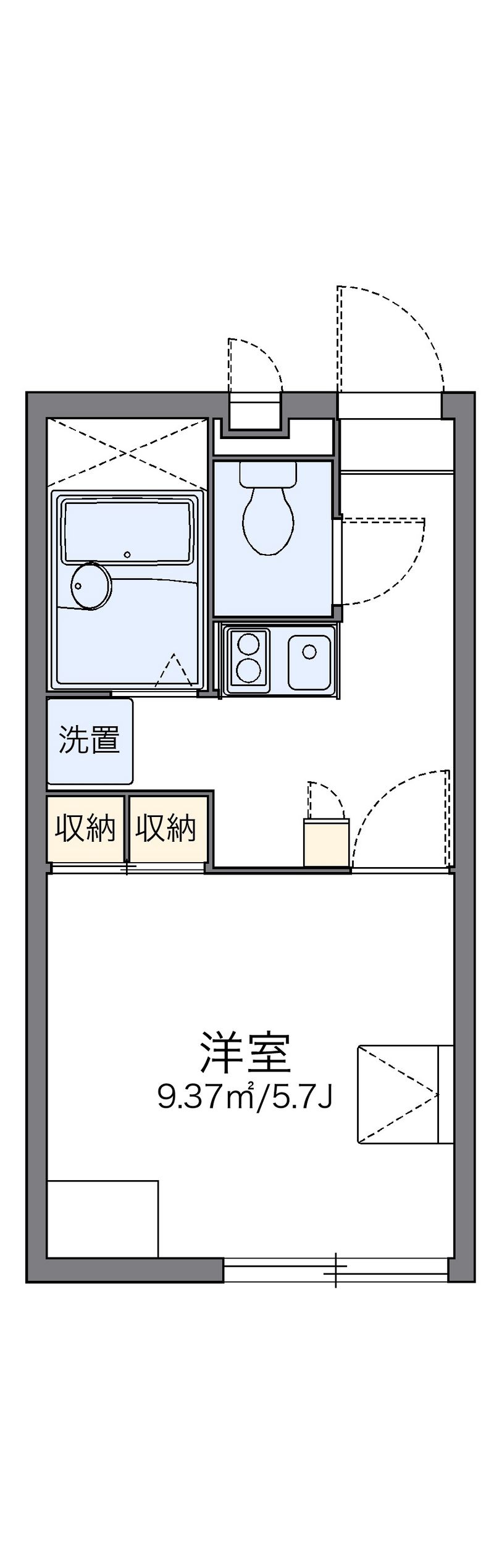 レオパレスイーグルⅡ 間取図