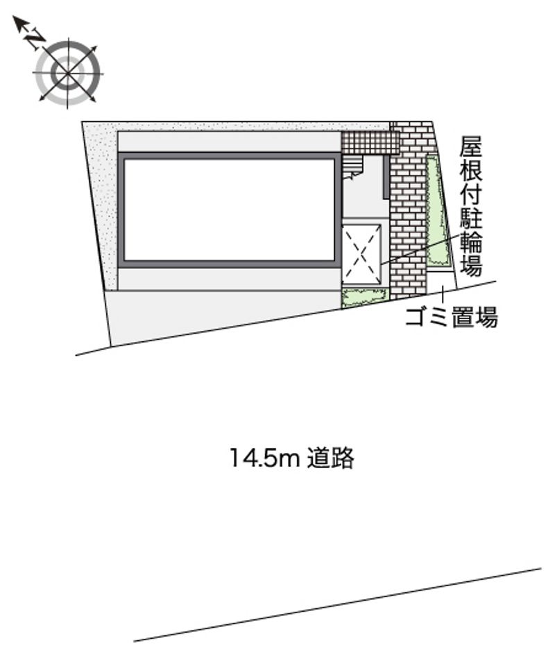 レオパレス丸山本通 配置図