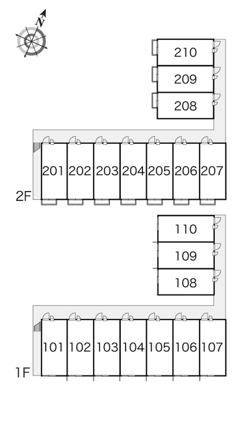レオパレスリフレクス 間取配置図