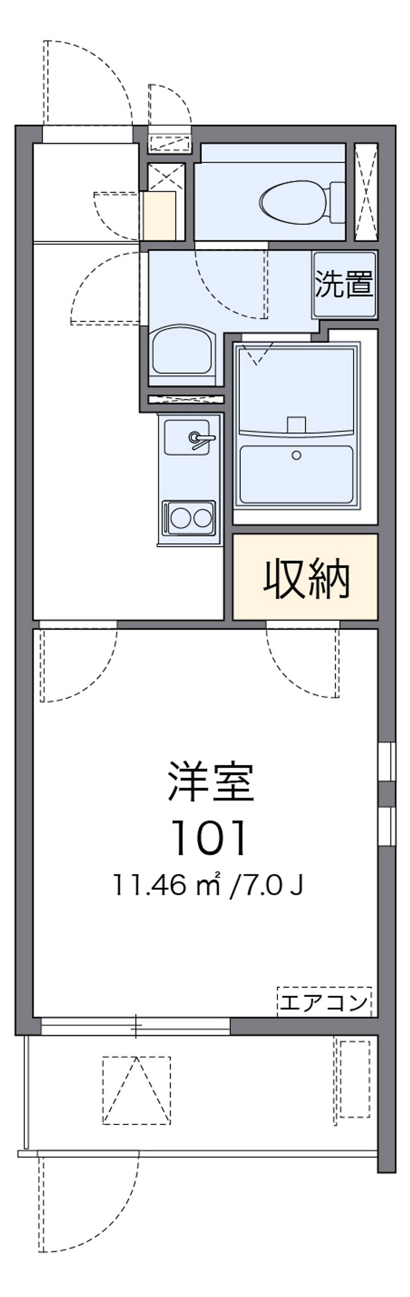 クレイノＺＵＫＡ 間取図