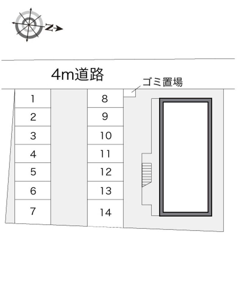 レオパレスブルーム・フィールド 配置図