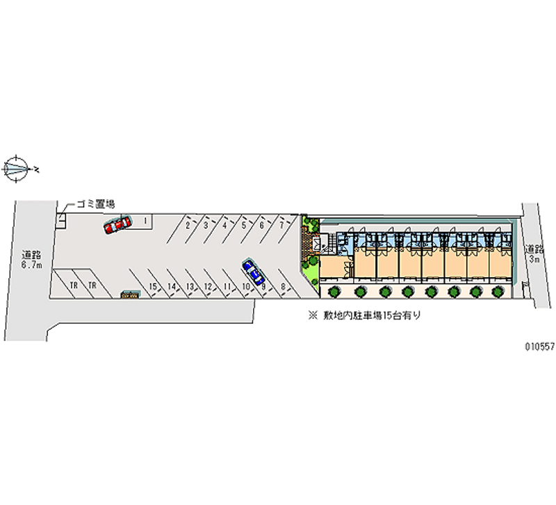 10557 Monthly parking lot