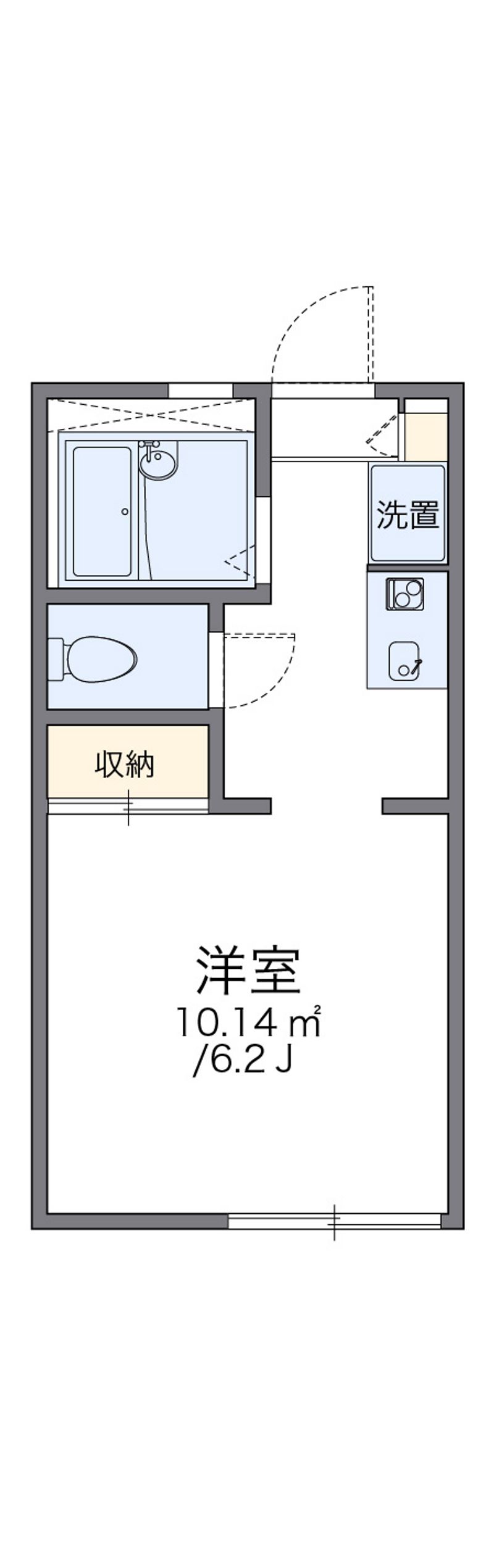 レオパレスウィル山手 間取図