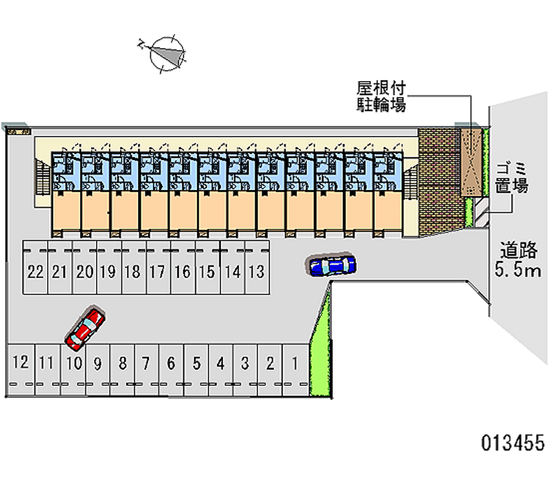 13455 bãi đậu xe hàng tháng