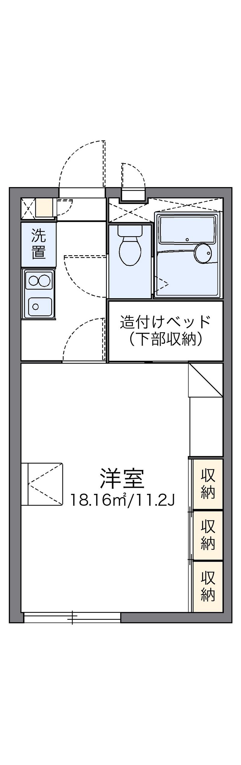 レオパレス海幸Ⅱ 間取図