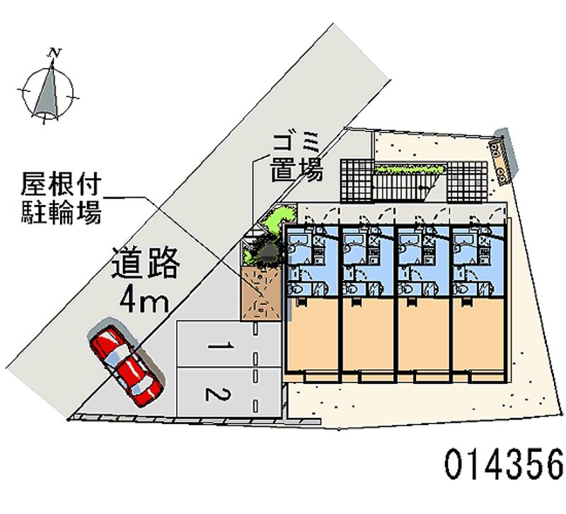 レオパレスエミ 区画図