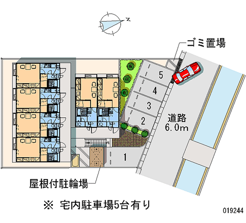 レオパレスファインパル 区画図