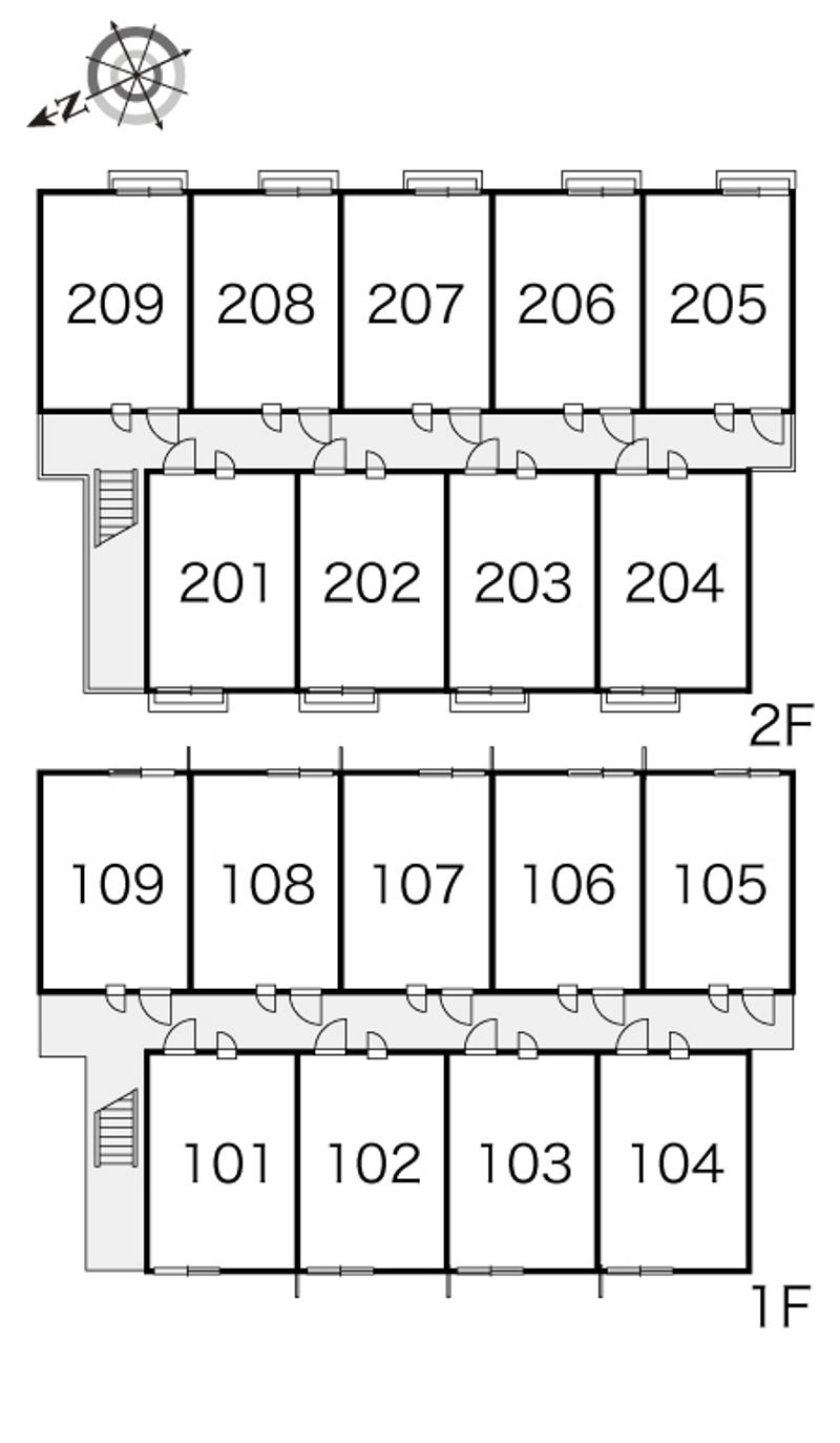 レオパレスハピネス 間取り配置図