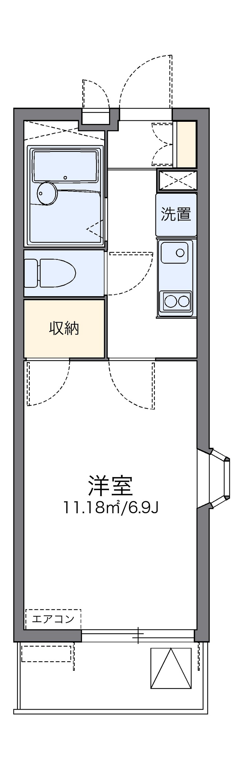 レオパレスアムール大宮Ⅱ 間取り