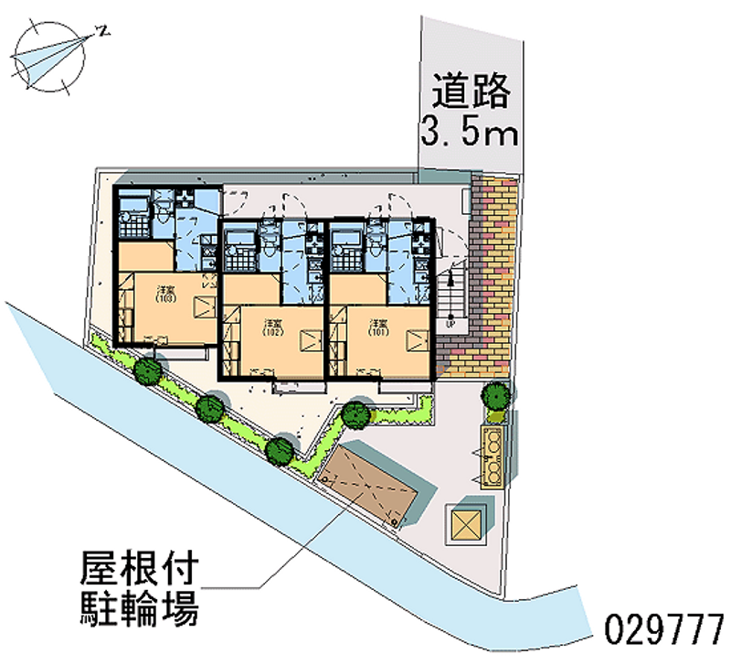 レオパレスサンバード 区画図
