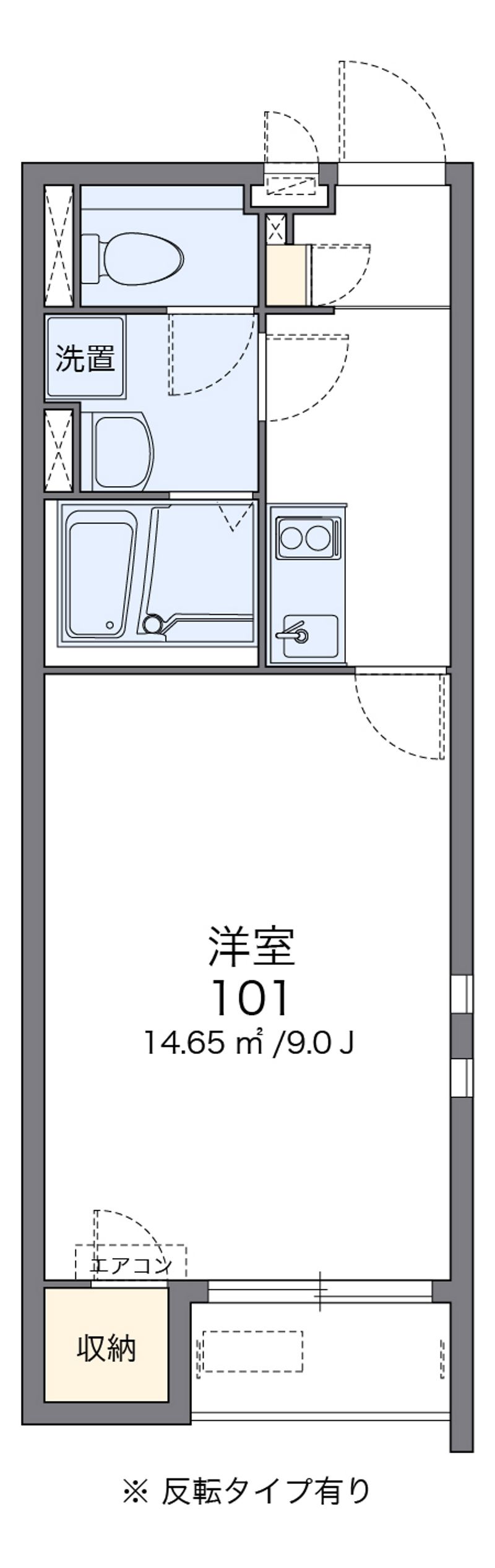 クレイノ百合桜 間取図