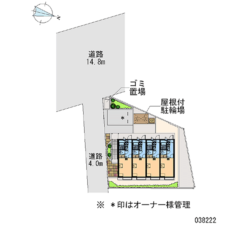 レオパレスアビテⅢ 区画図