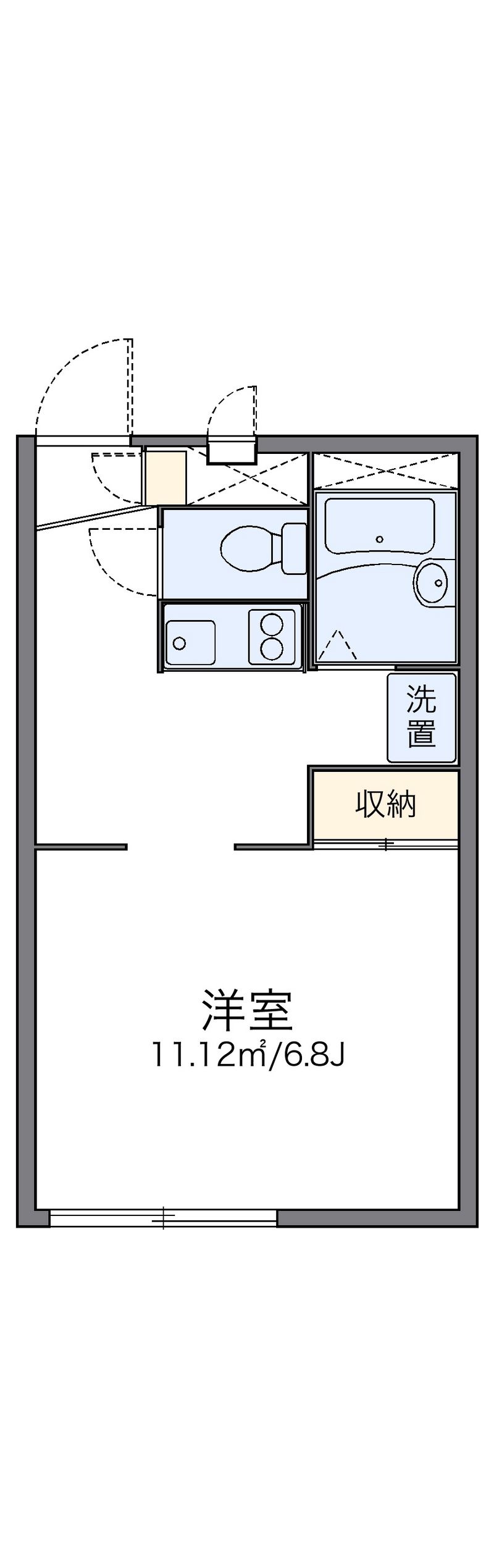 レオパレスＭＩＹＵＫＩ 間取図
