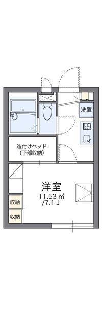 レオパレスティンカーベル 間取り図
