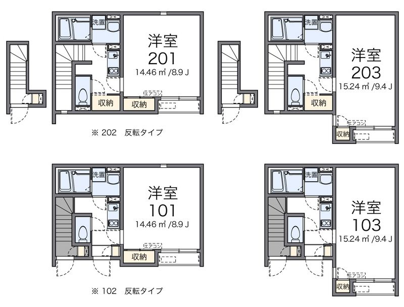 クレイノ向日葵　レジデンス 間取図
