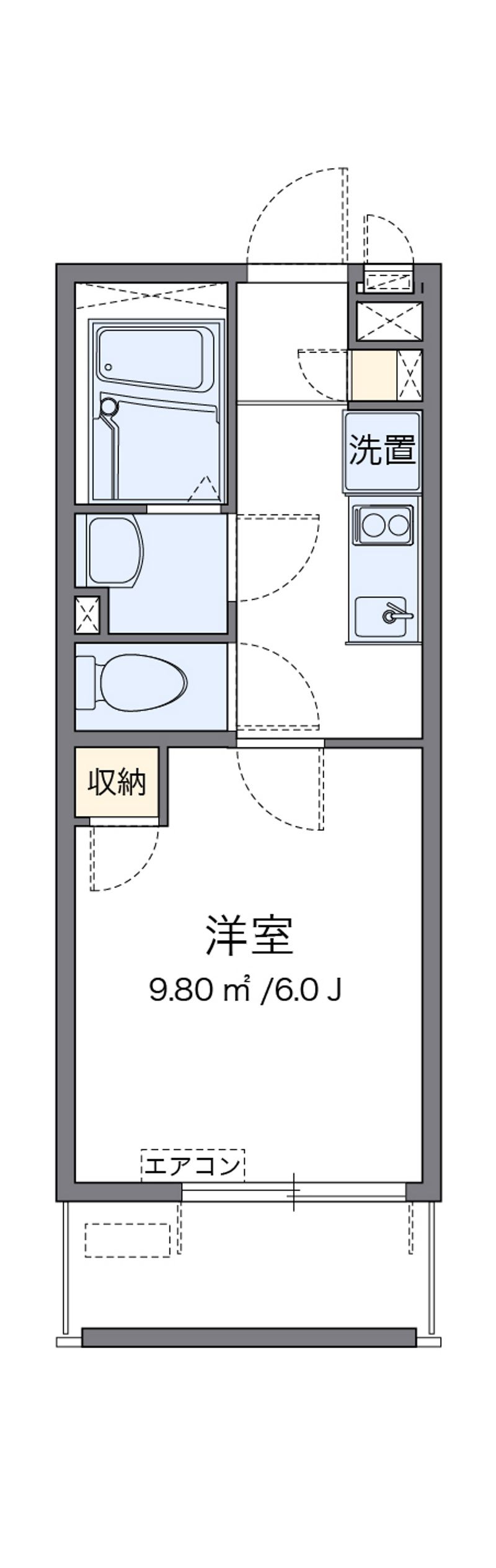 レオネクストベルポルト安針塚 間取図