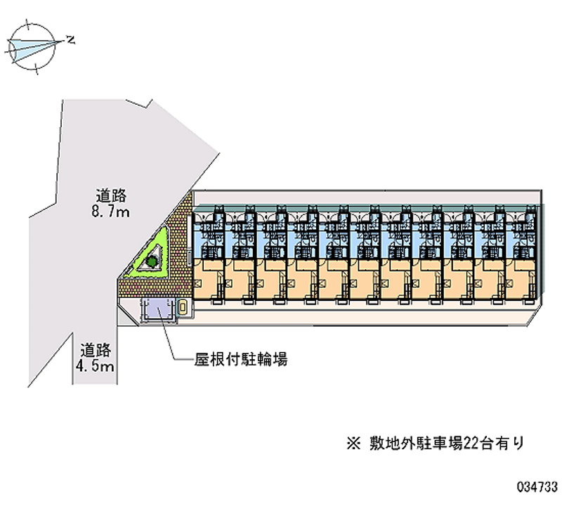 レオパレス学校町 月極駐車場