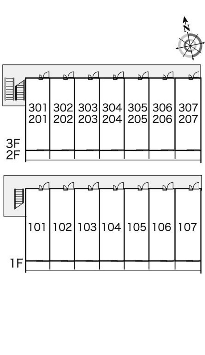レオパレス阿左美 間取り配置図