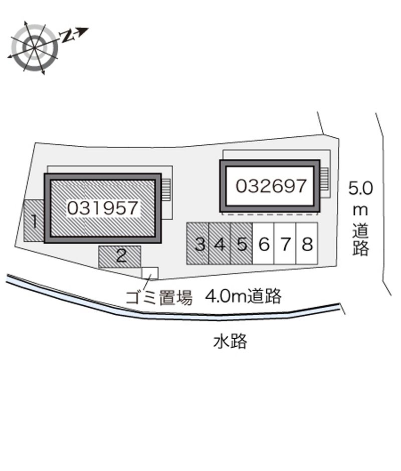 レオパレスヴィラージュ 配置図