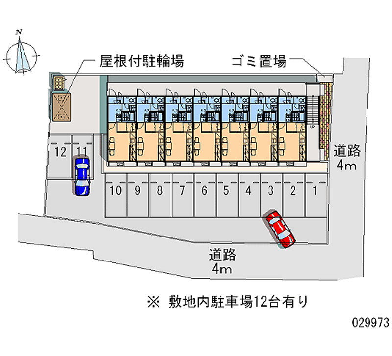 レオパレスすみれ 月極駐車場