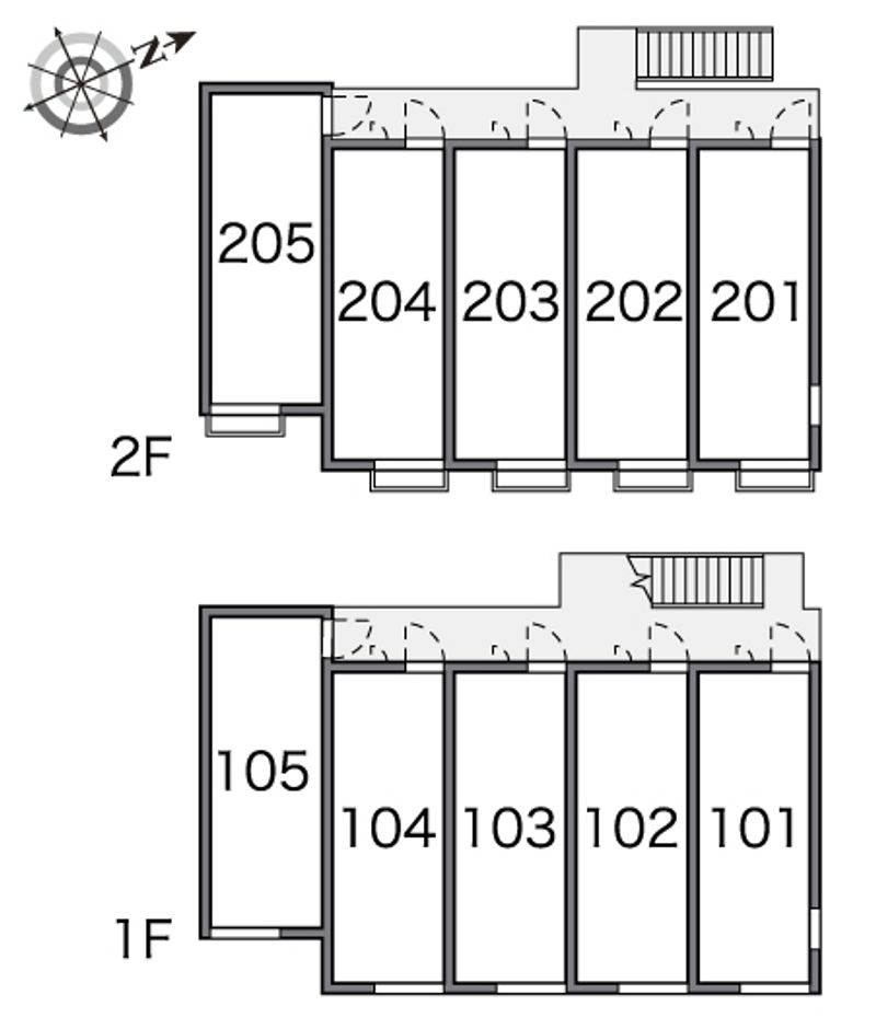 レオパレスマリンドゥシャンス 間取配置図